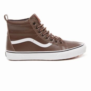 Damske Zimne Topanky Vans Sk8-Hi Mte Rain Drum/Leather VA43BUJNY